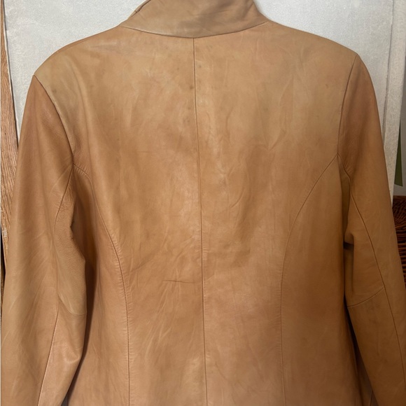 Bargello Leather Factory Florence Italy Tan Leather Jacket - Size IT 48 (US M) - Picture 4 of 7
